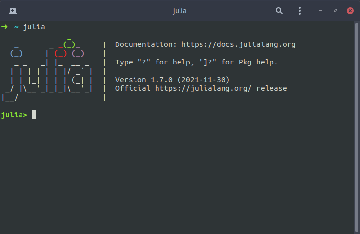Julia REPL